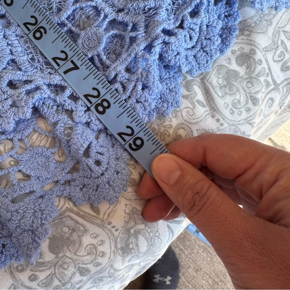 Catherines Women's Plus Size Graceful
Crochet Wrap Size 3X French Blue - Picture 7 of 8